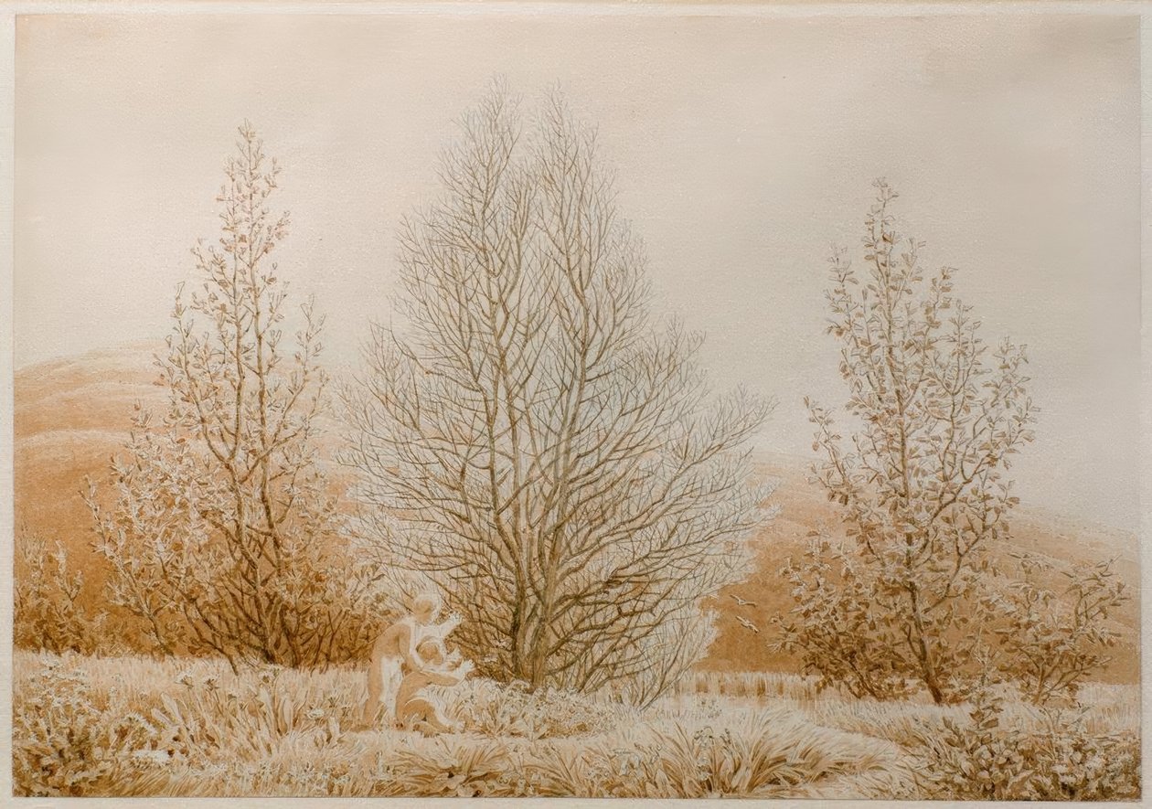 A primavera de Caspar David Friedrich