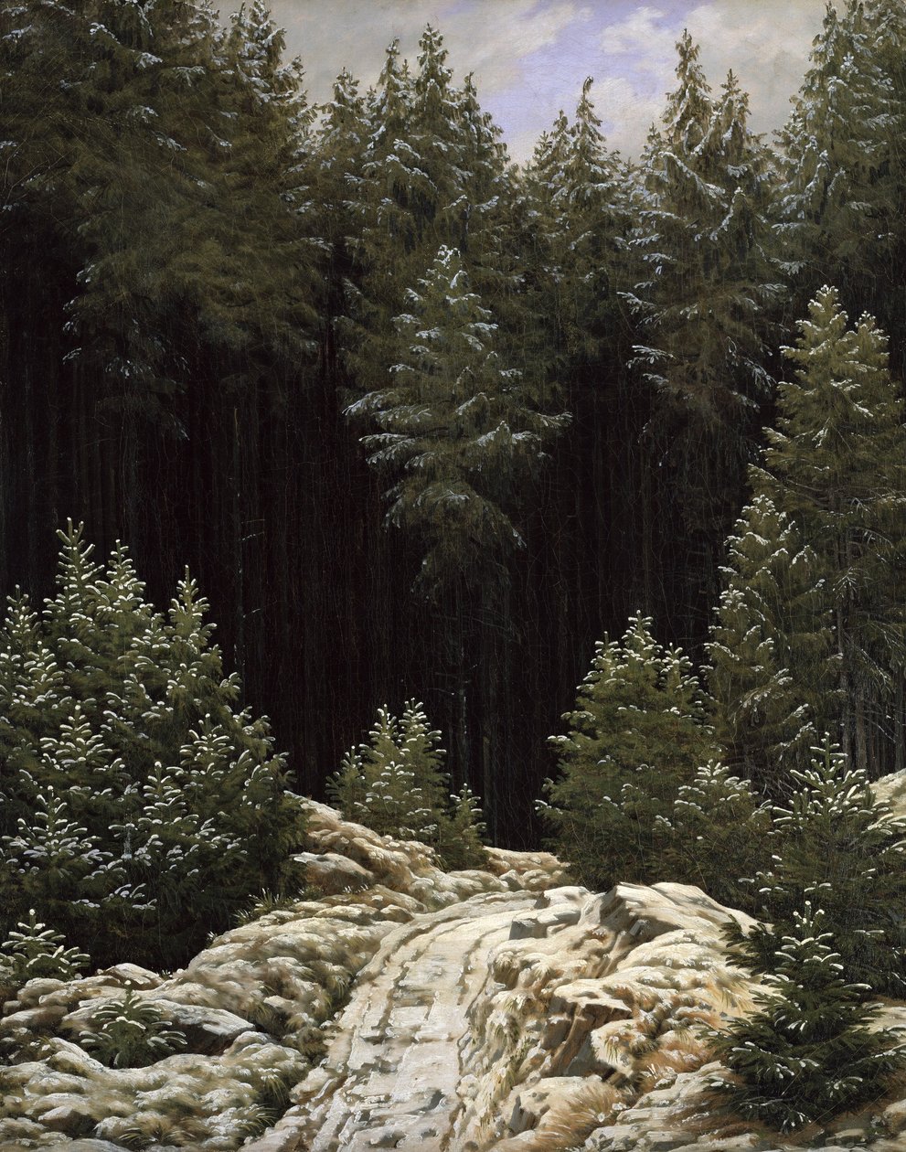 Neve precoce de Caspar David Friedrich