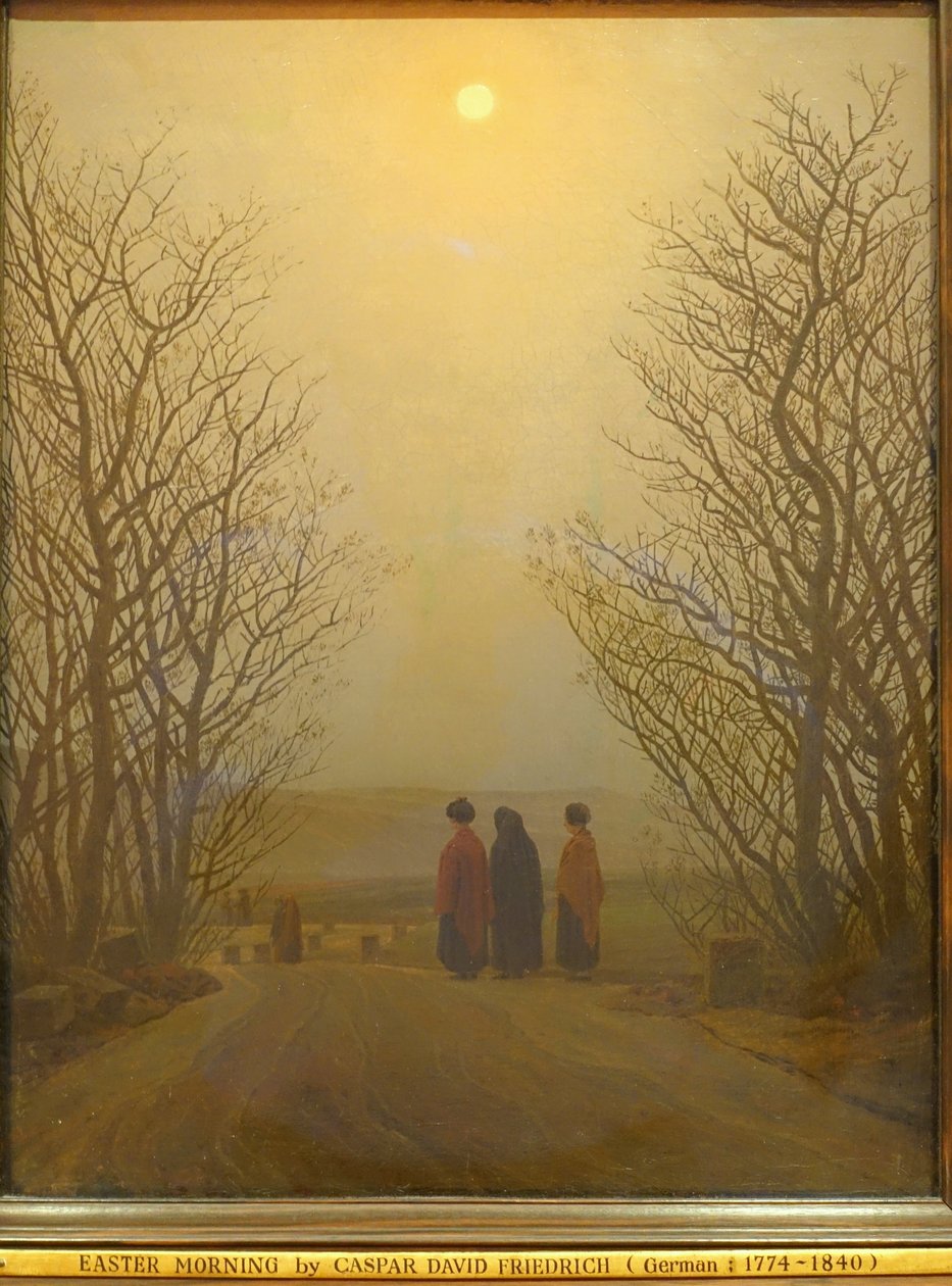 Manhã de Páscoa de Caspar David Friedrich, 1833 d.C., óleo sobre tela - Museo Nacional Centro de Arte Reina Sofía - DSC08706 de Caspar David Friedrich