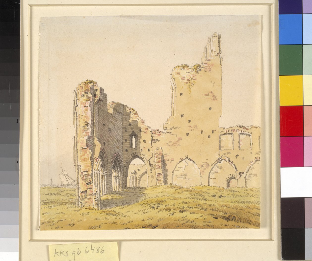 Eldena Abbey, perto de Greifswald na Pomerânia sueca de Caspar David Friedrich