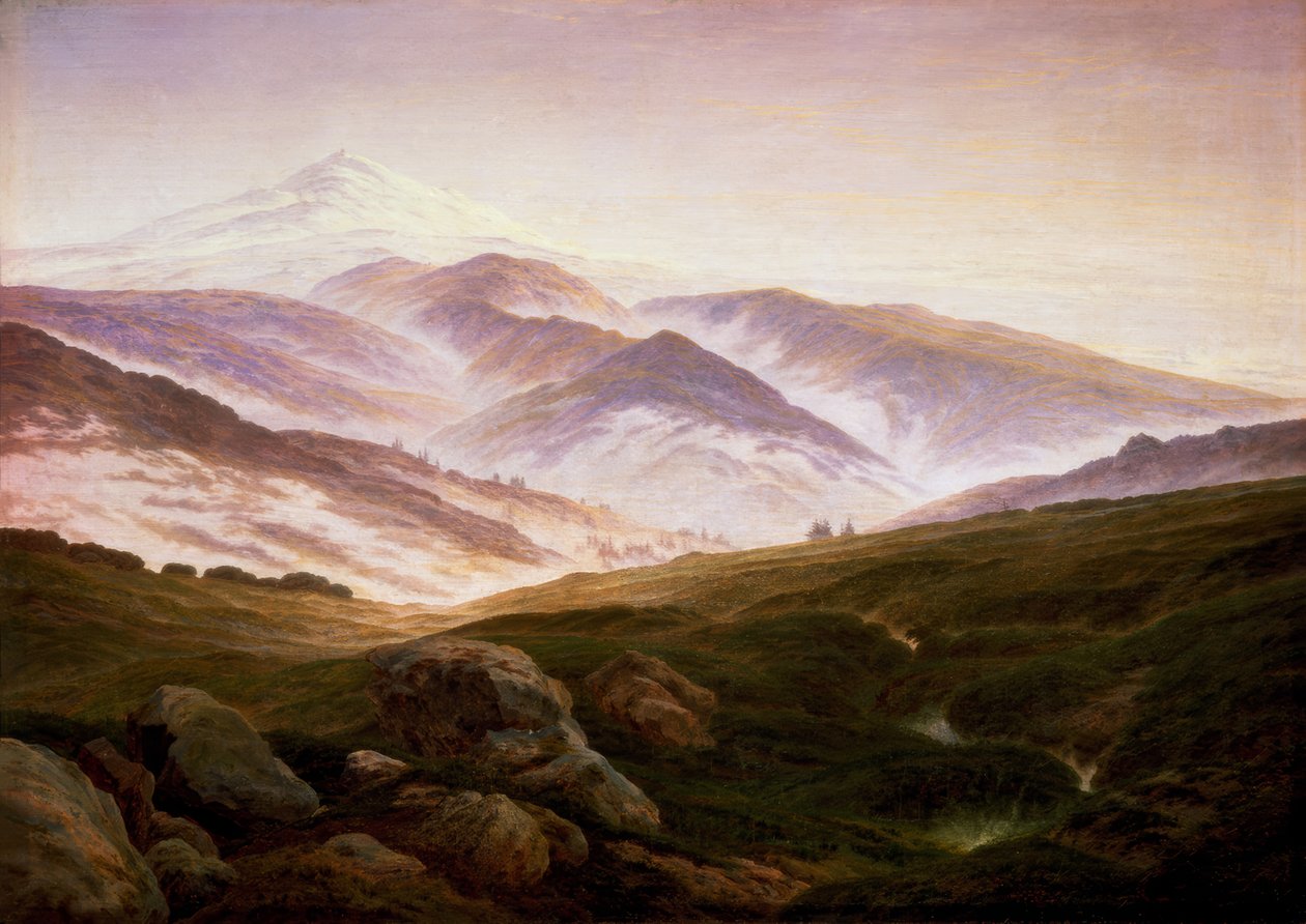 Memória das Montanhas Gigantes de Caspar David Friedrich