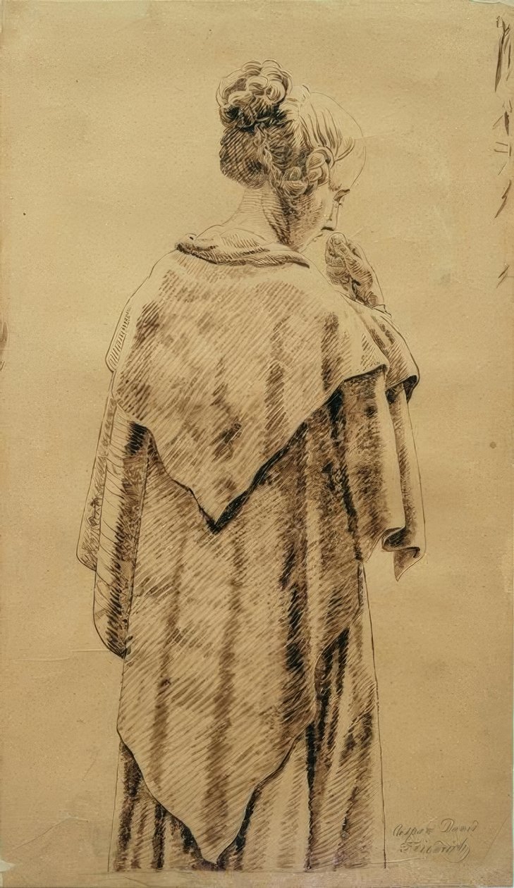 Mulher no envelope de Caspar David Friedrich