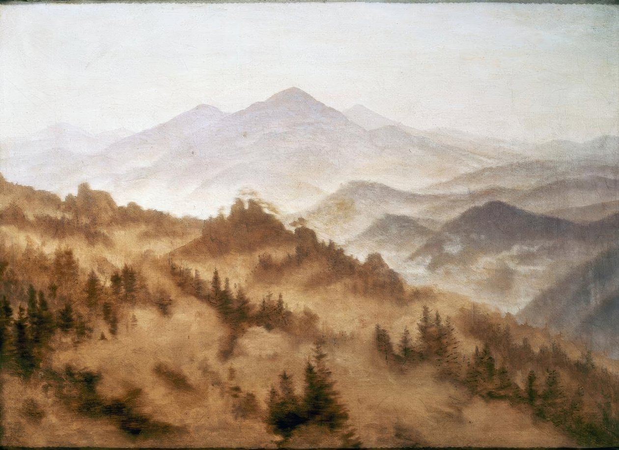 paisagem de montanha de Caspar David Friedrich