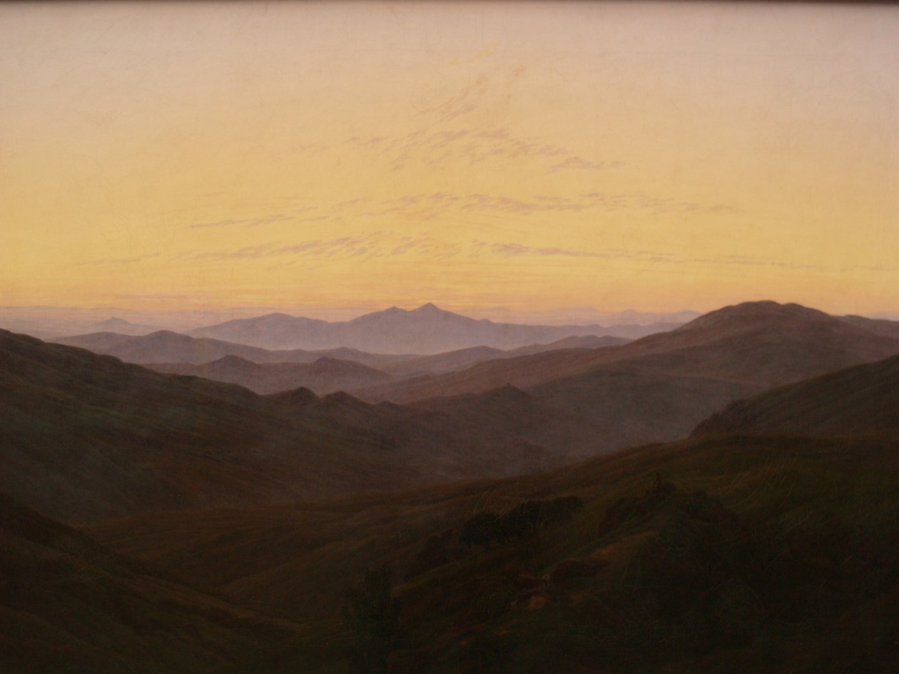 Alemão: As Montanhas Gigantes As Montanhas Gigantes de Caspar David Friedrich
