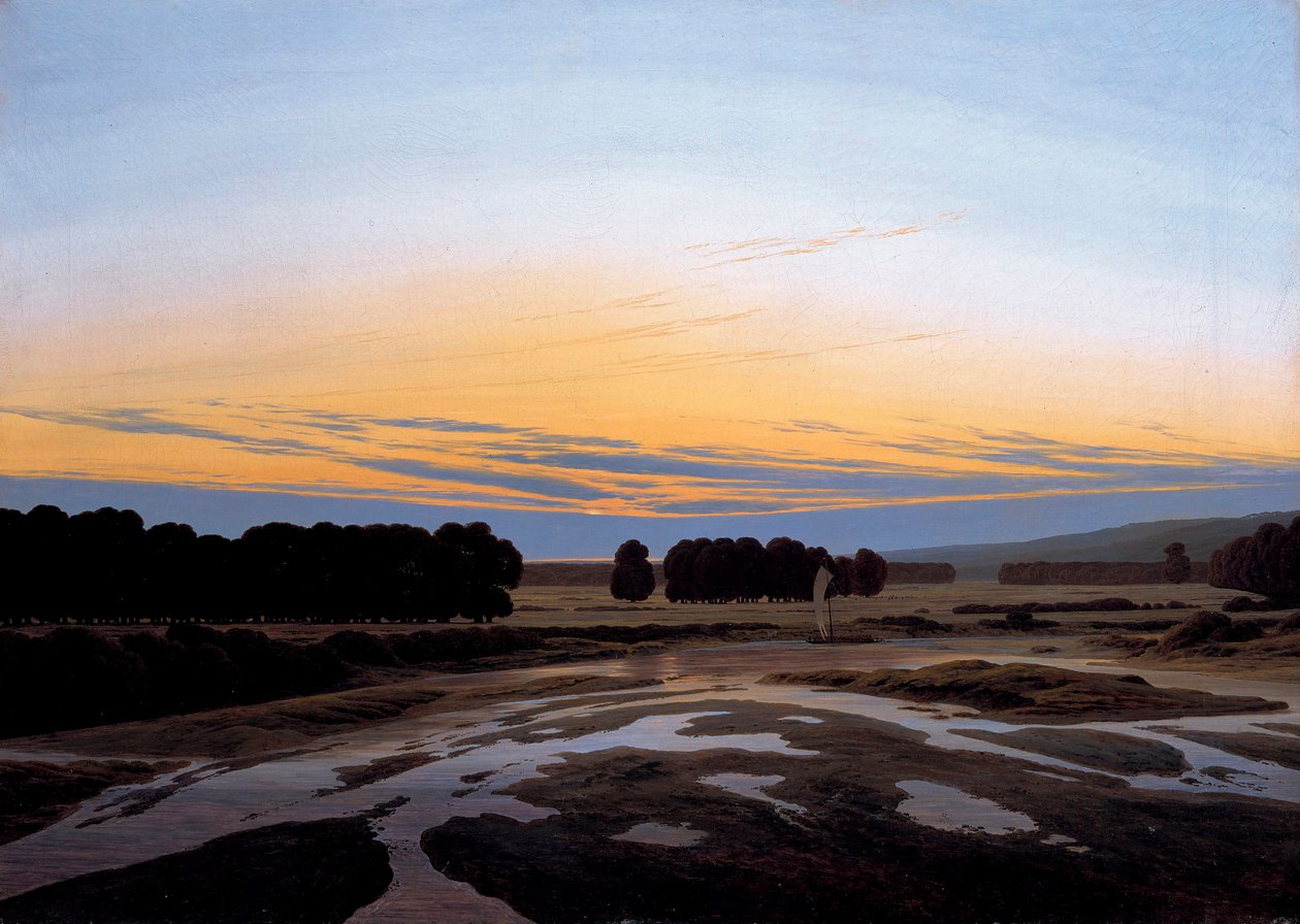 "La grande reserva pres de Dresde, Allemagne" (A Grande Reserva perto de Dresden) Peinture de Caspar David Friedrich (1774-1840) Dim 73,5x103 cm Óleo sobre tela 1832 State Art Gallery, Dresde de Caspar David Friedrich