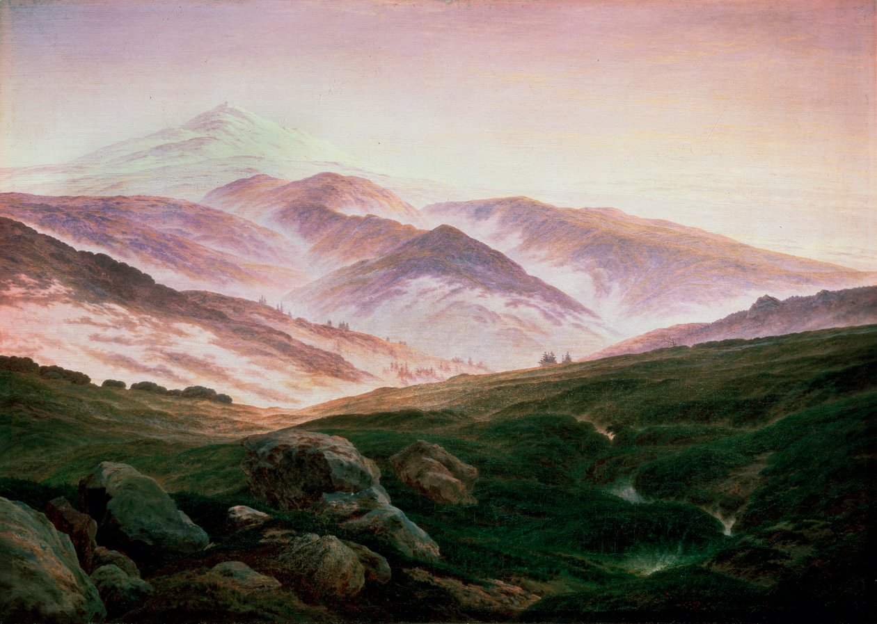 Memória do Riesengebirge, 1835. de Caspar David Friedrich