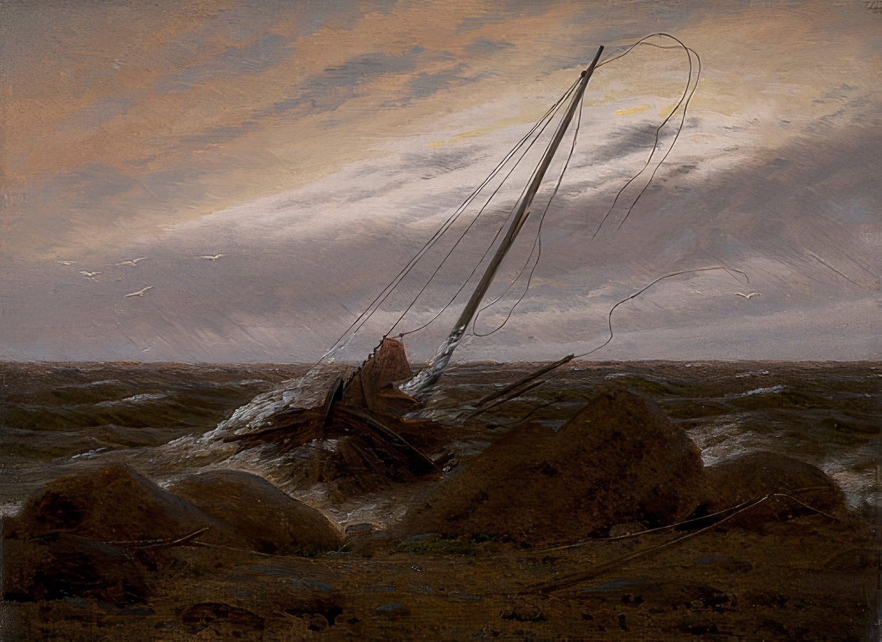Depois da tempestade. 1817 de Caspar David Friedrich