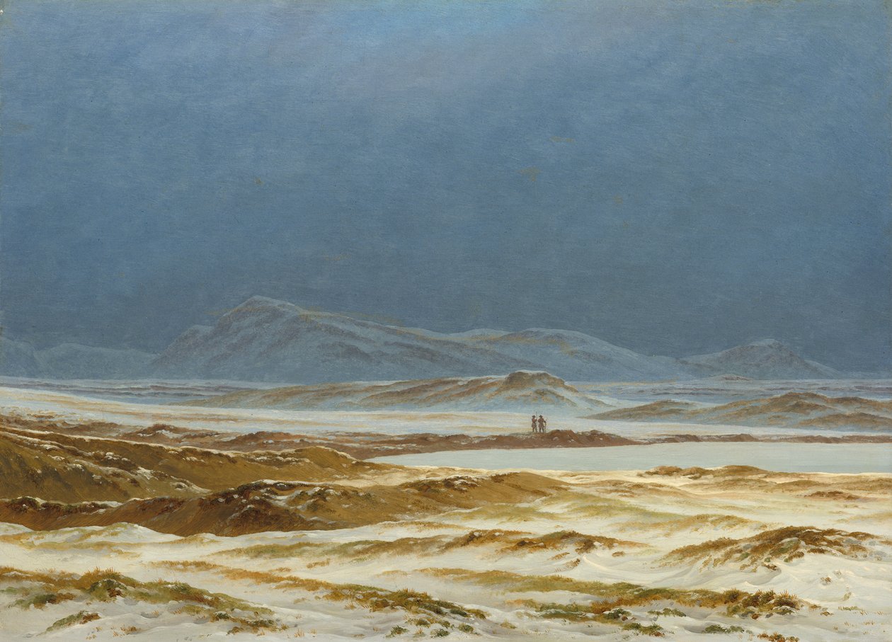 Paisagem do norte, primavera, c.1825 (óleo sobre tela) de Caspar David Friedrich