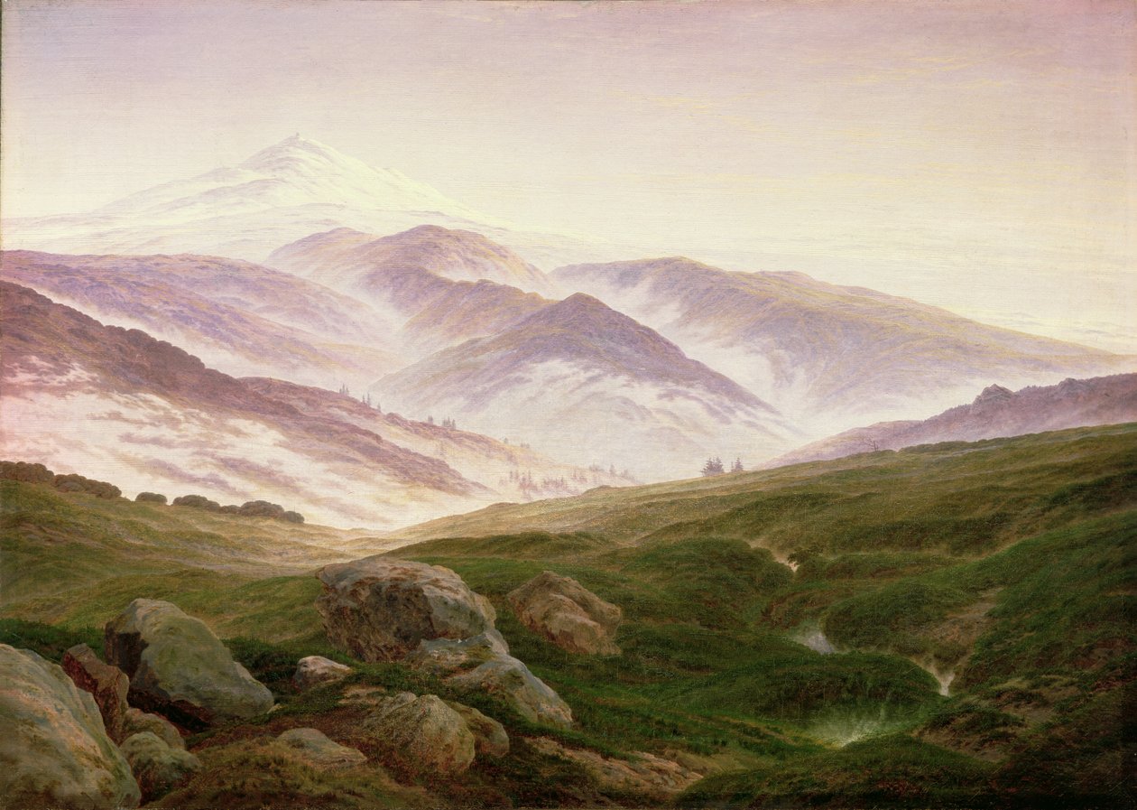 Reisenberg, As Montanhas dos Gigantes de Caspar David Friedrich