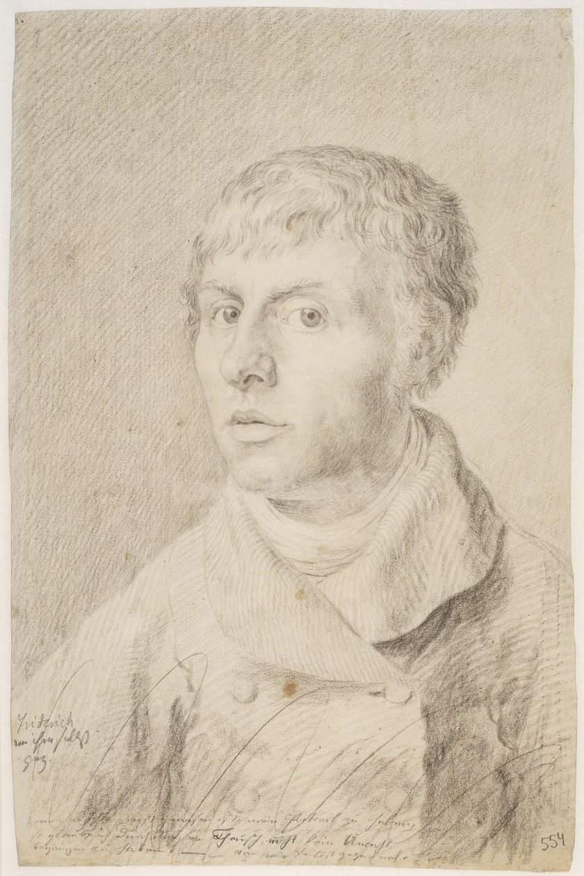Auto-retrato, 1800 de Caspar David Friedrich