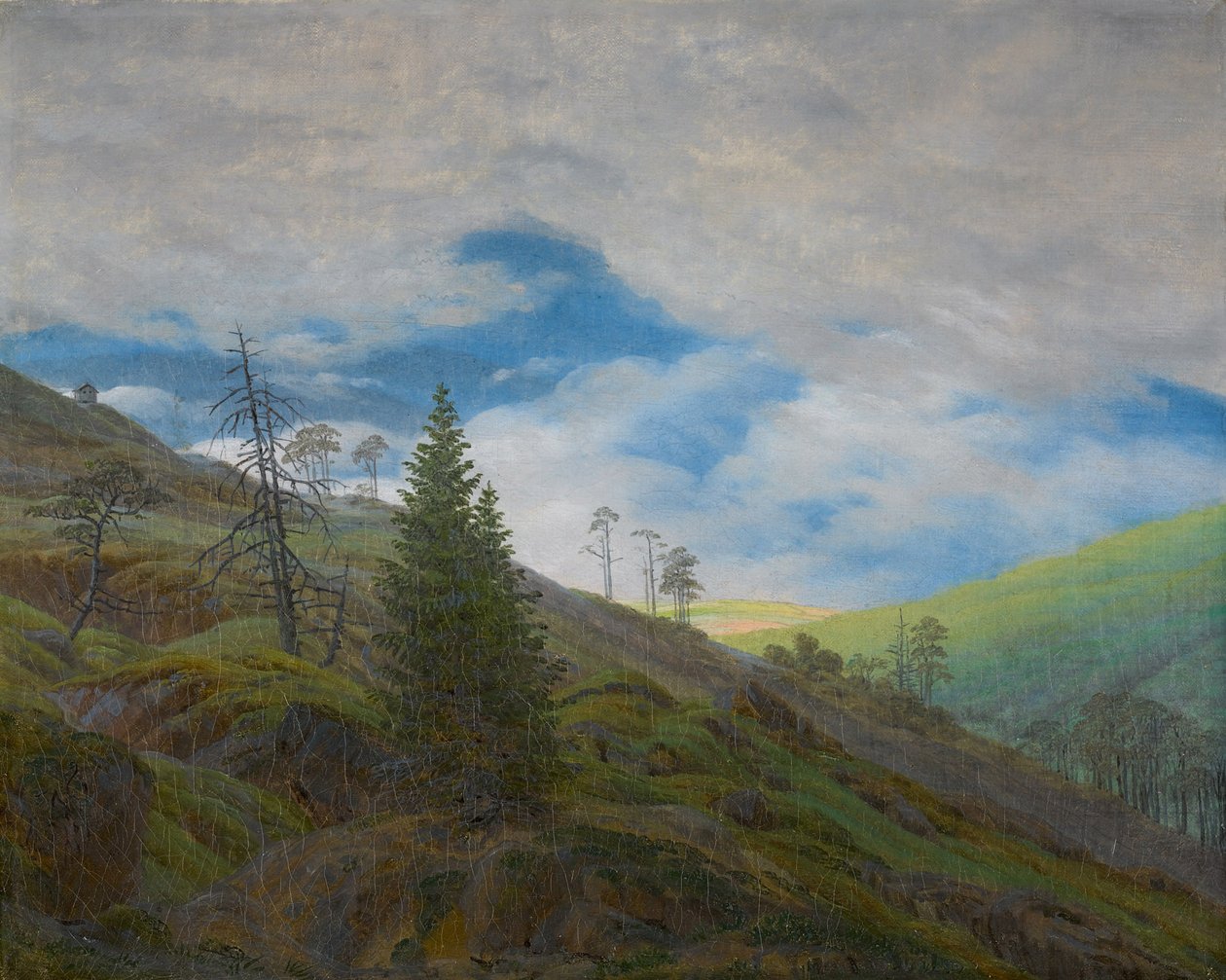 Raio de sol nas Montanhas Gigantes de Caspar David Friedrich