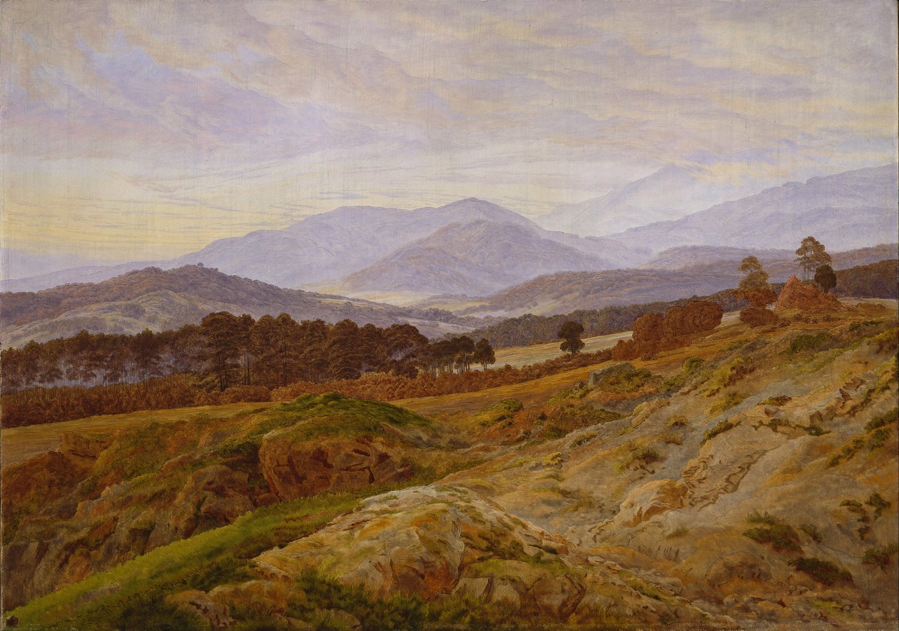 The Riesengebirge de Caspar David Friedrich