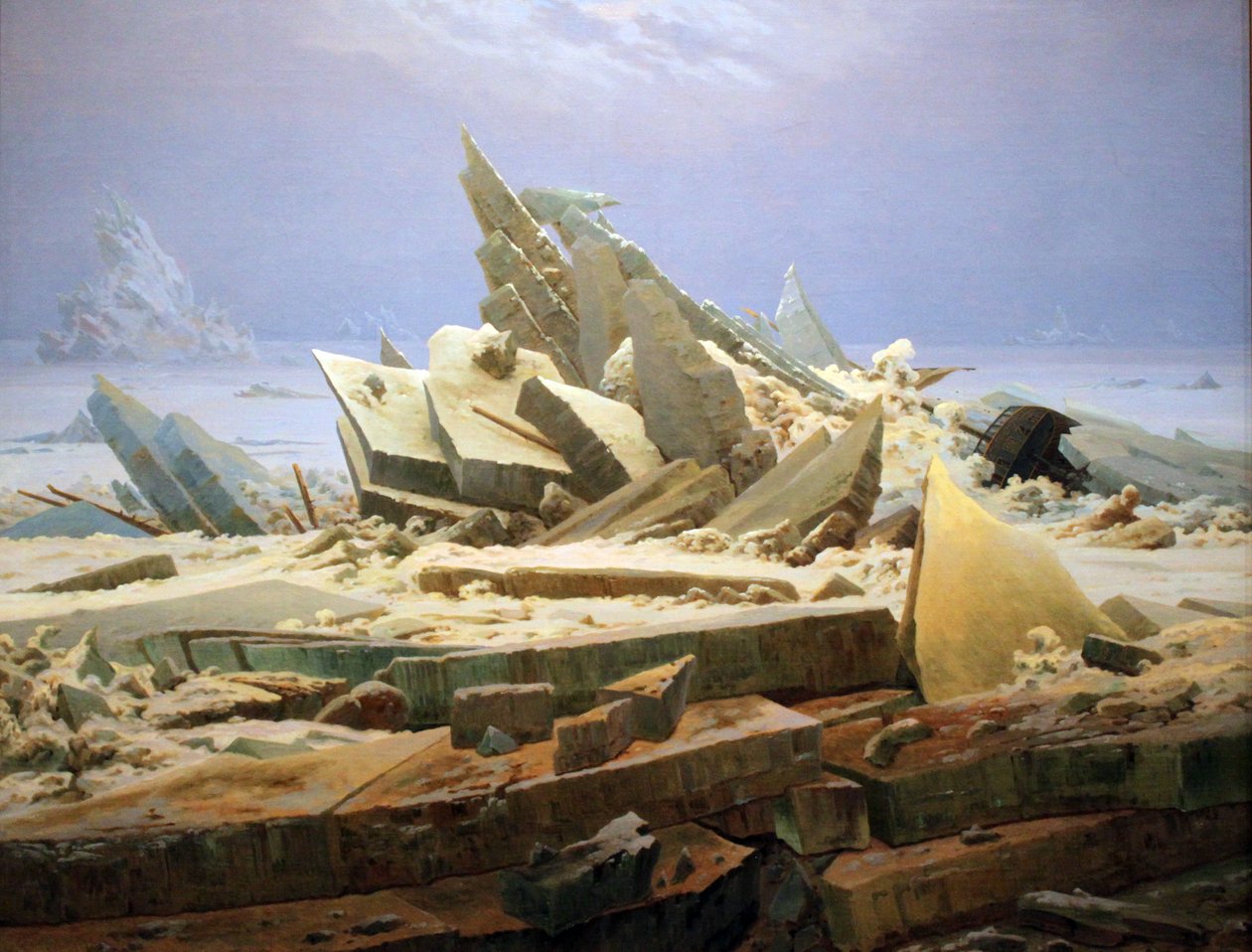 O Mar de Gelo (O Naufrágio da Esperança) de Caspar David Friedrich