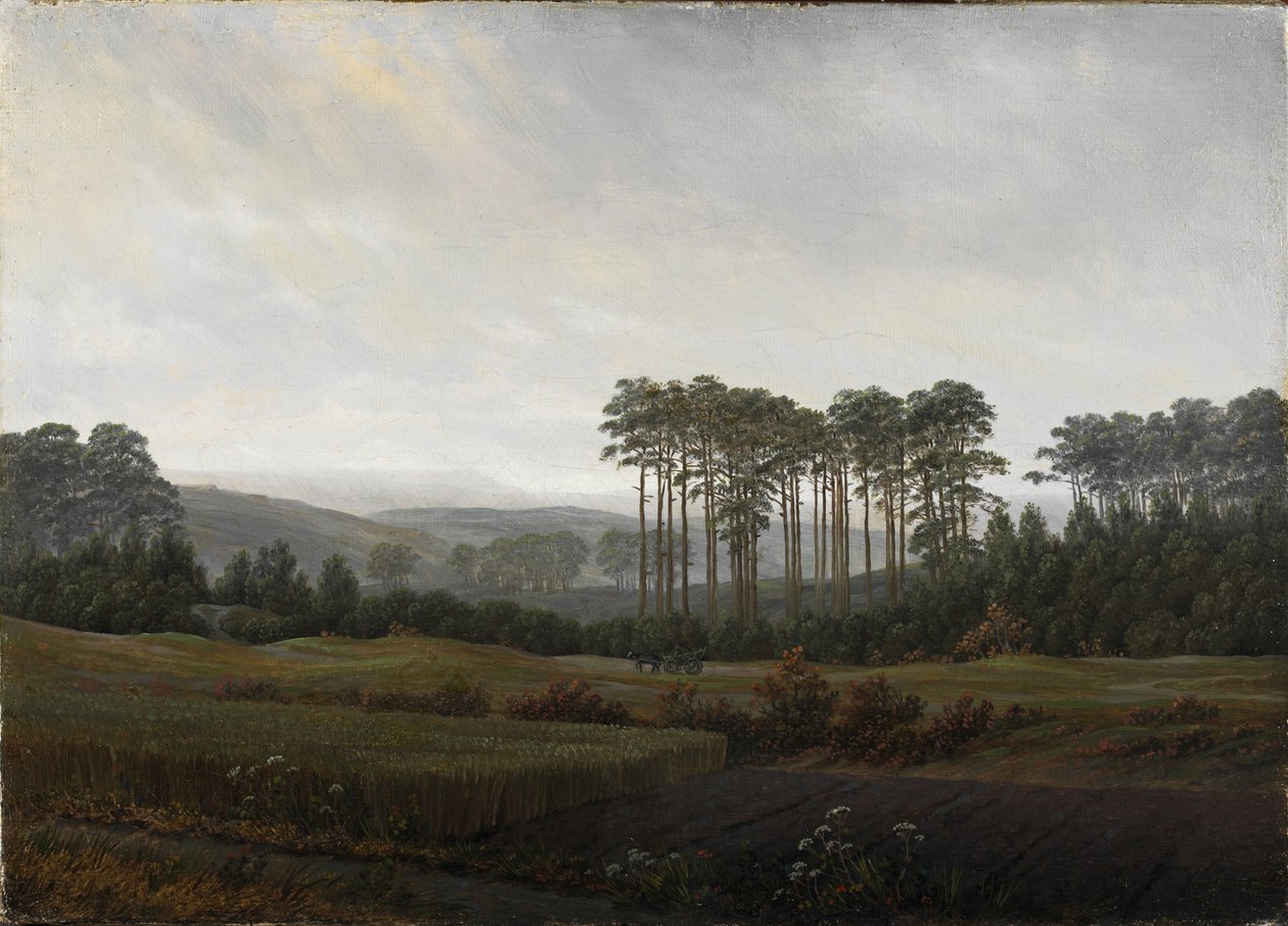 As horas do dia: a tarde, 1821-1822 de Caspar David Friedrich