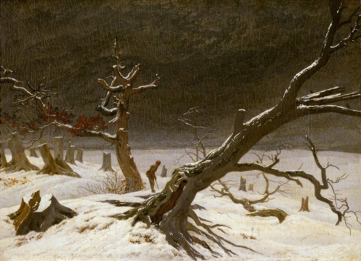 paisagem de inverno de Caspar David Friedrich