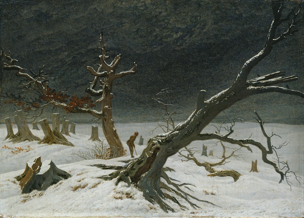 paisagem de inverno de Caspar David Friedrich