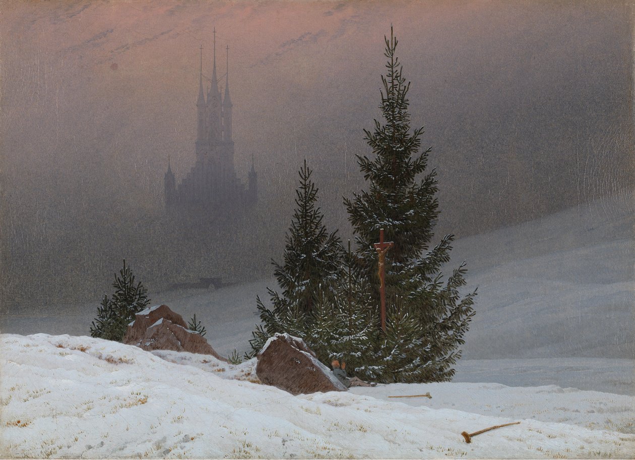 Paisagem de inverno de Caspar David Friedrich