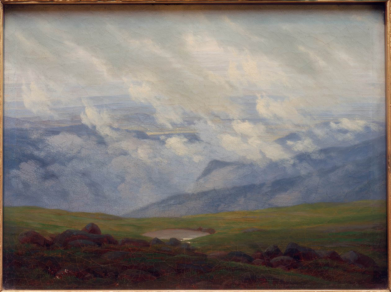 Nuvens em movimento de Caspar David Friedrich