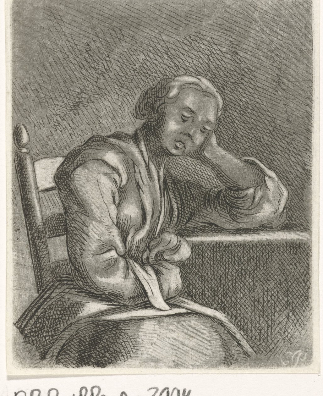 Dorminhoca à mesa de Caspar Jacobsz. Philips