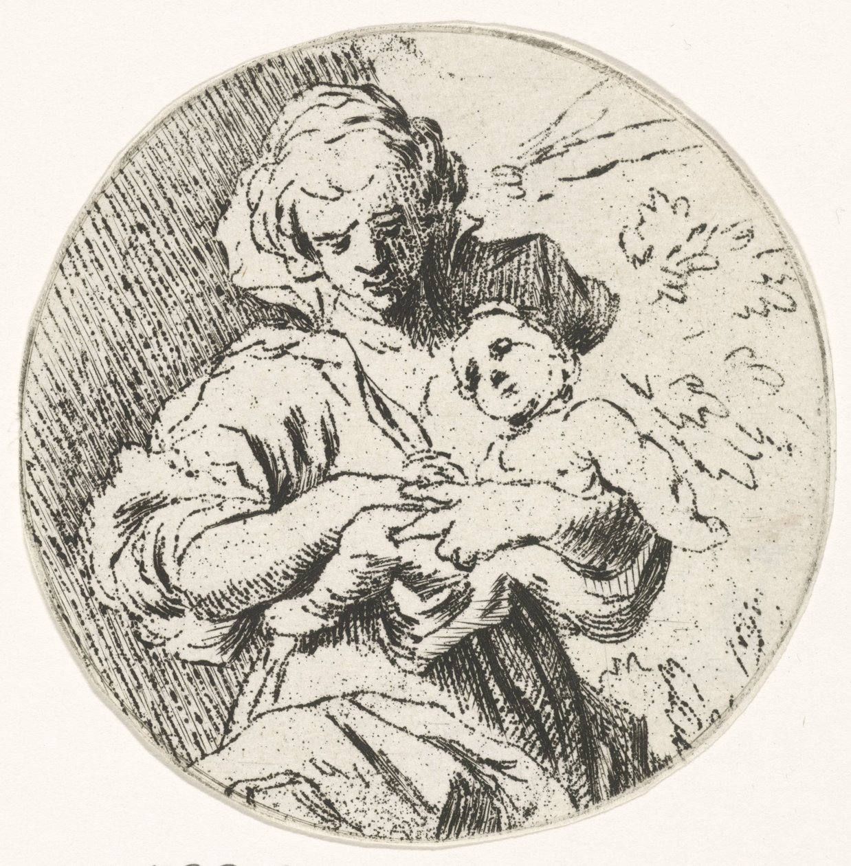 Mulher com criança nos braços de Caspar Jacobsz. Philips