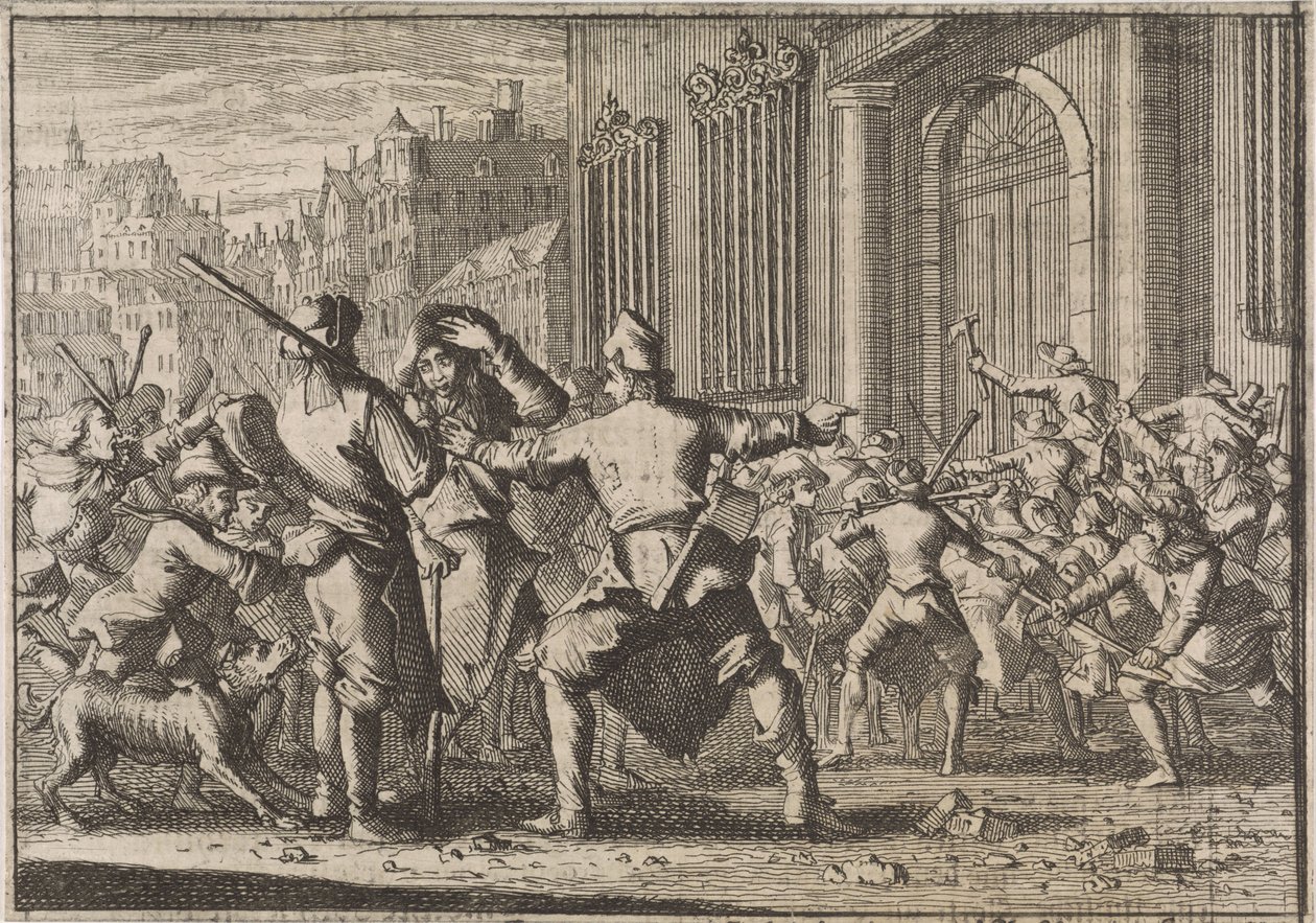 Opstand em Barcelona, 1640 de Caspar Luyken (attributed to)