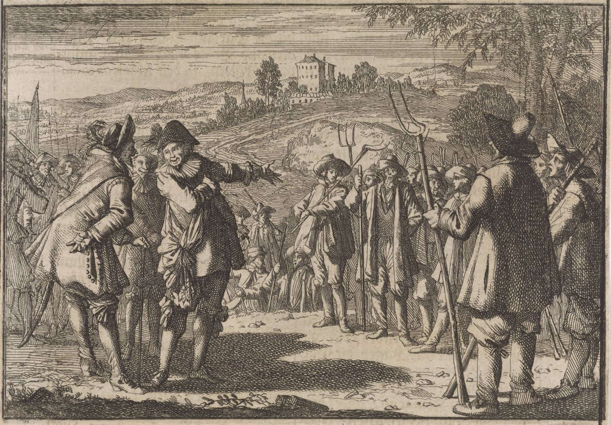 Rebelião dos camponeses ingleses, 1645 de Caspar Luyken (attributed to)