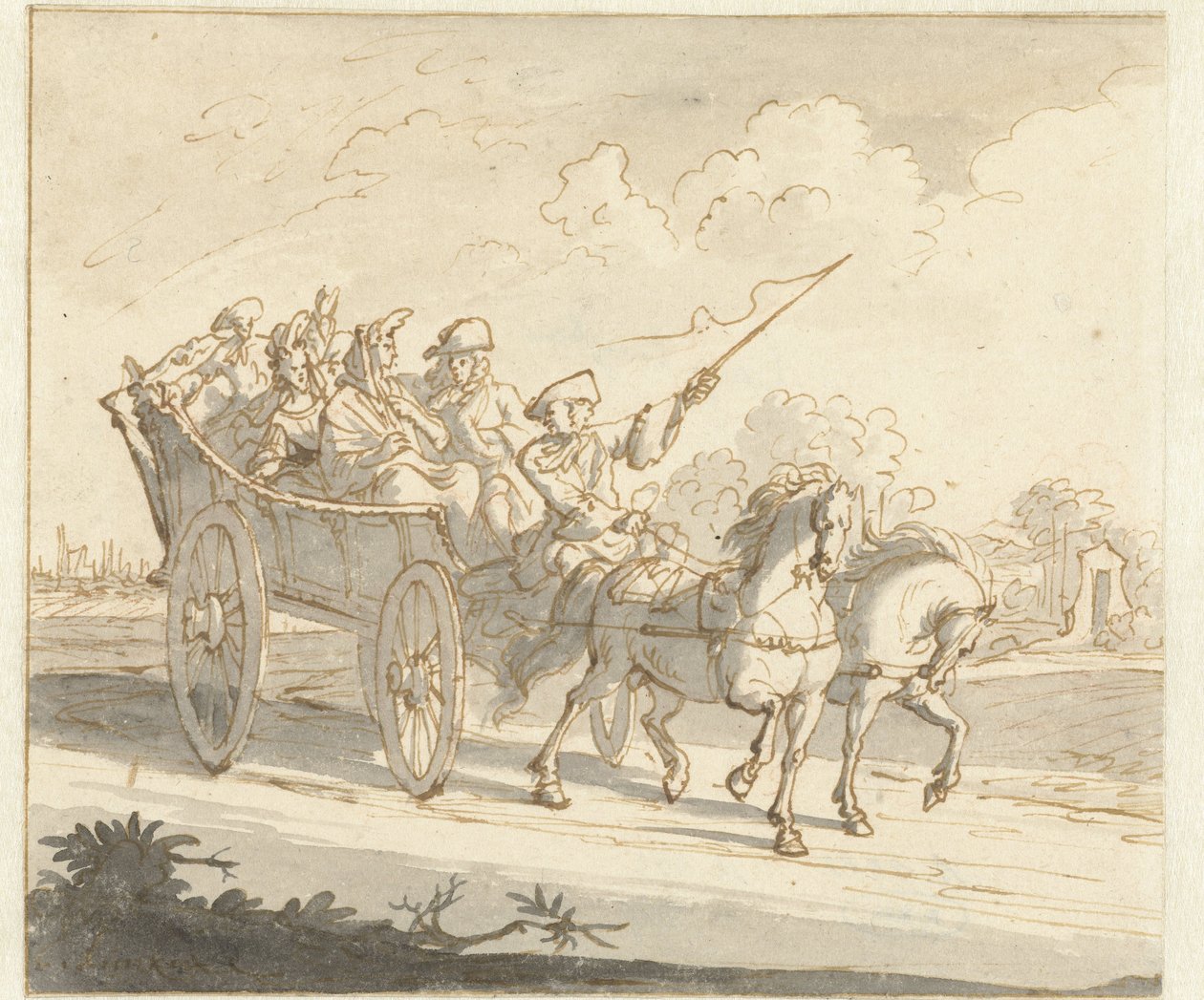 a carroça da fazenda de Caspar Luyken