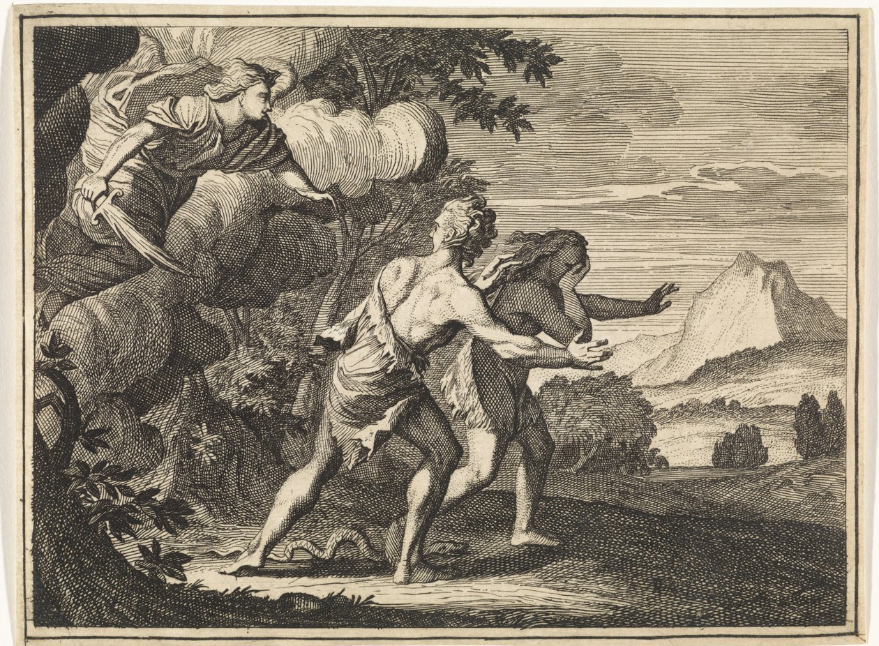 Expulsão do Paraíso de Caspar Luyken
