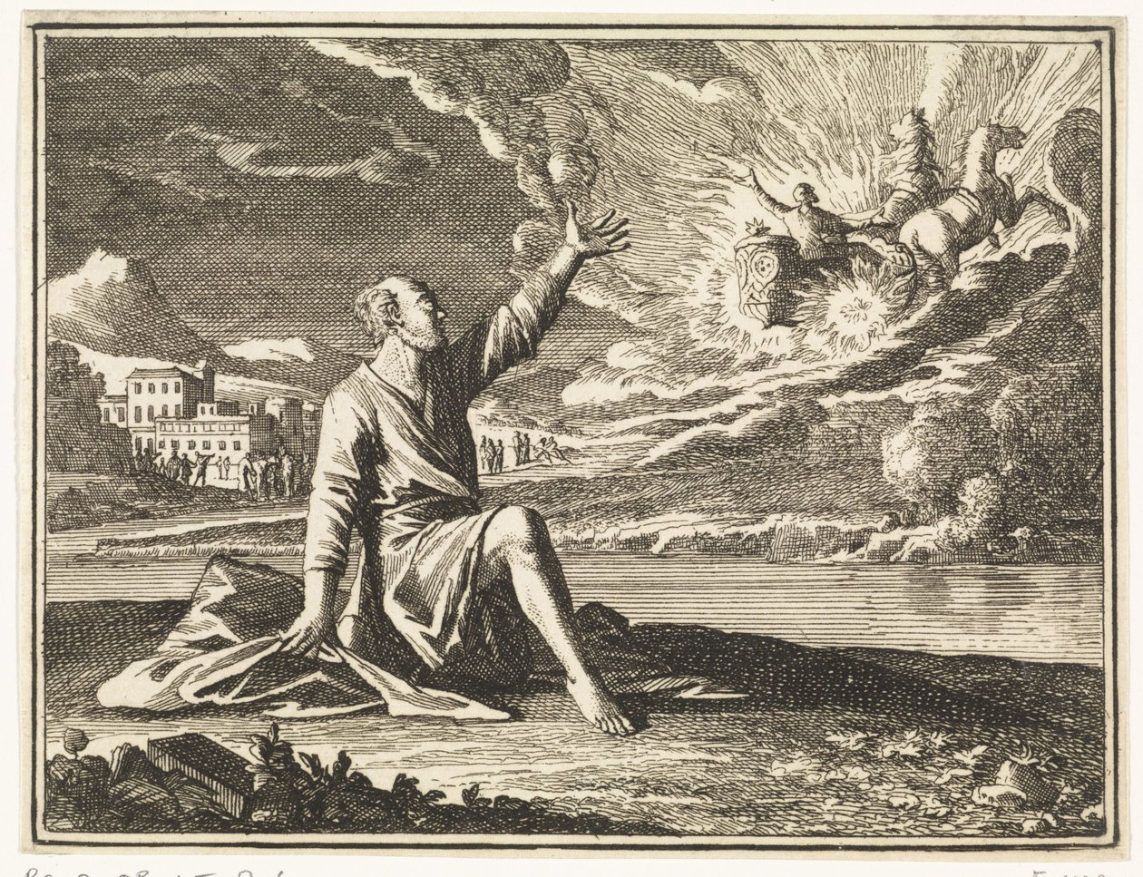 Ascensão de Elias de Caspar Luyken
