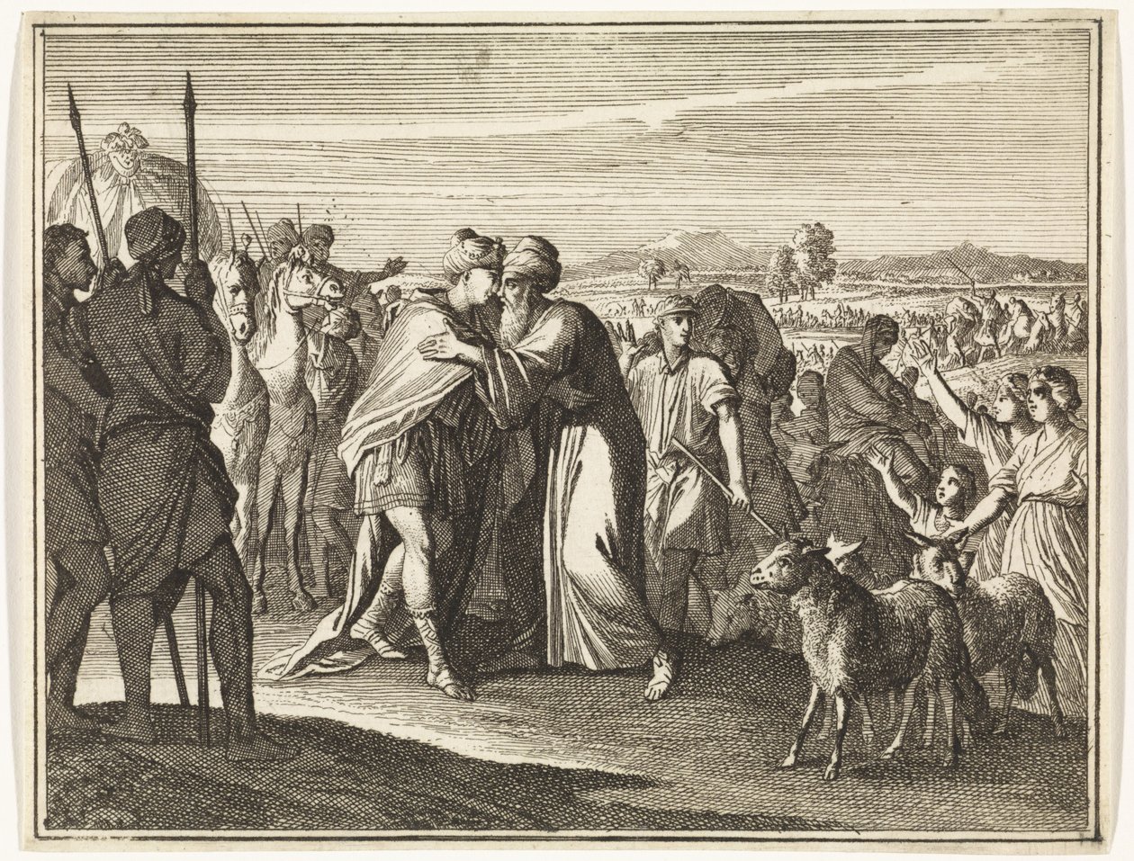 O encontro entre Jacob e José de Caspar Luyken