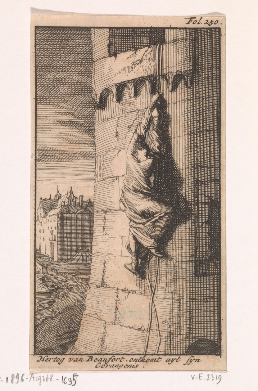 Fuga do duque de Beaufort, 1648 de Caspar Luyken