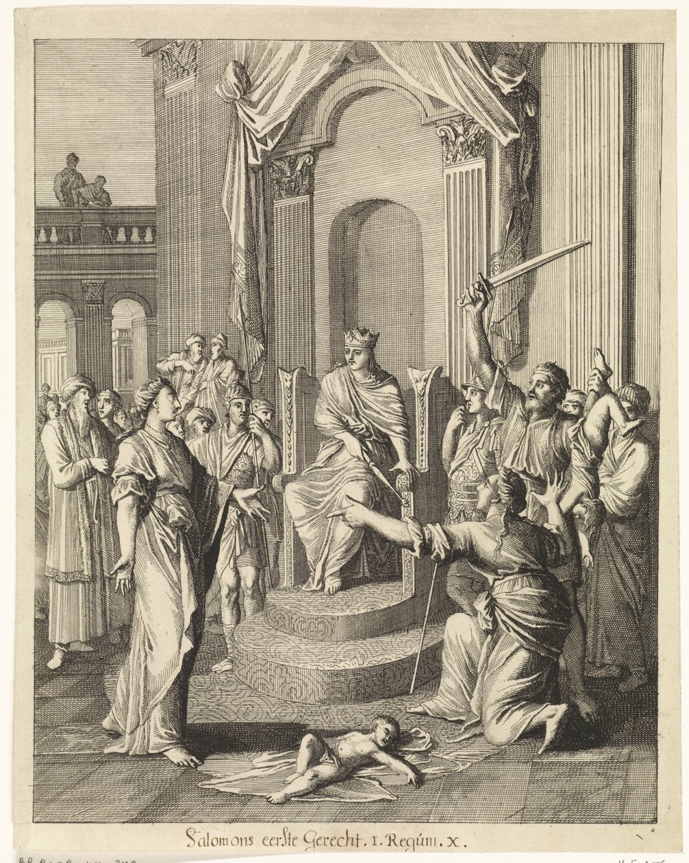 O julgamento de Salomão de Caspar Luyken