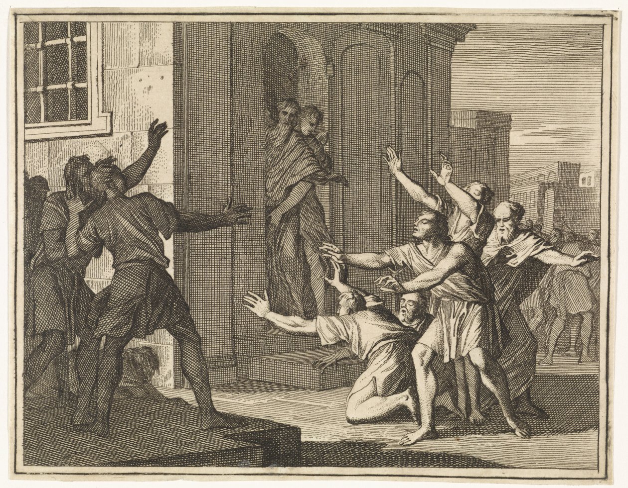 Sodomitas atingidos de cegueira de Caspar Luyken