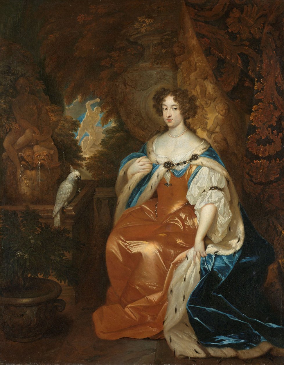 Retrato de Maria Stuart, esposa do príncipe William III, c. 1683 de Caspar Netscher