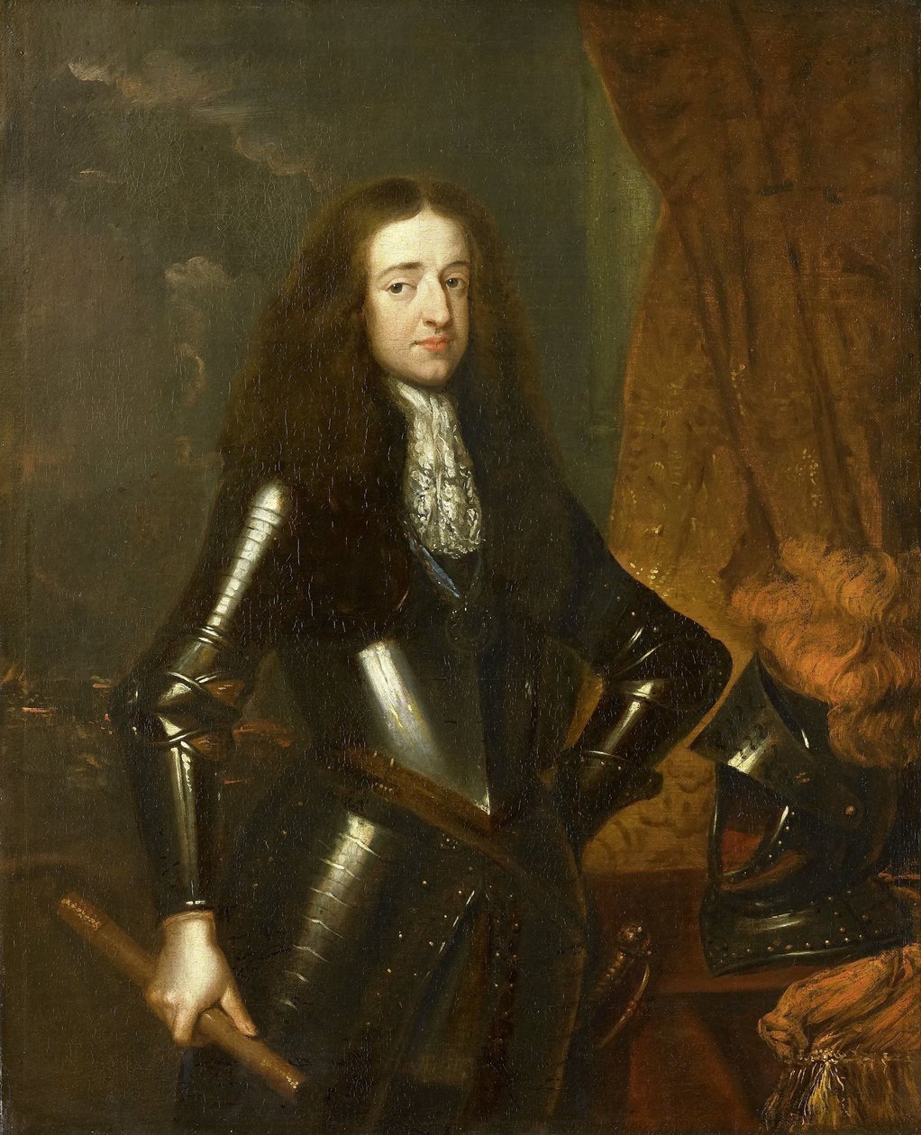 Retrato de Willem III (1650-1702), Príncipe de Orange e desde 1689, Rei da Inglaterra de Caspar Netscher
