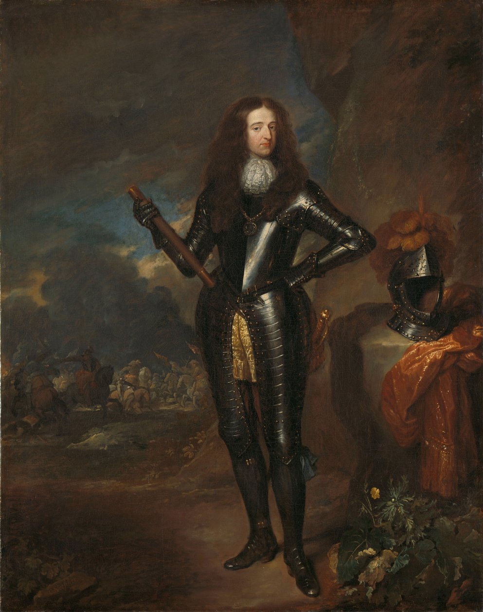 Retrato de Guilherme III, Príncipe de Orange e Stadtholder, c.1680-84 de Caspar Netscher