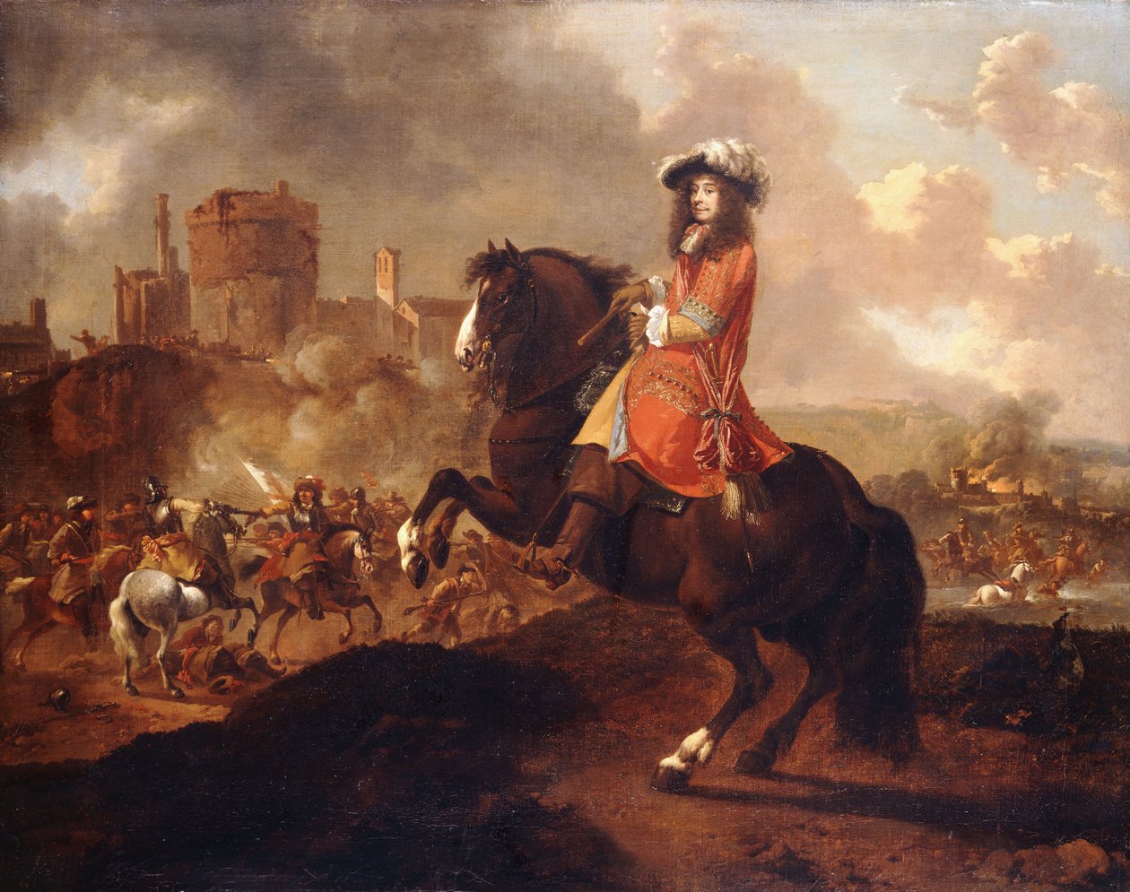 Retrato de um nobre, identificado como James, duque de Monmouth de Caspar Netscher