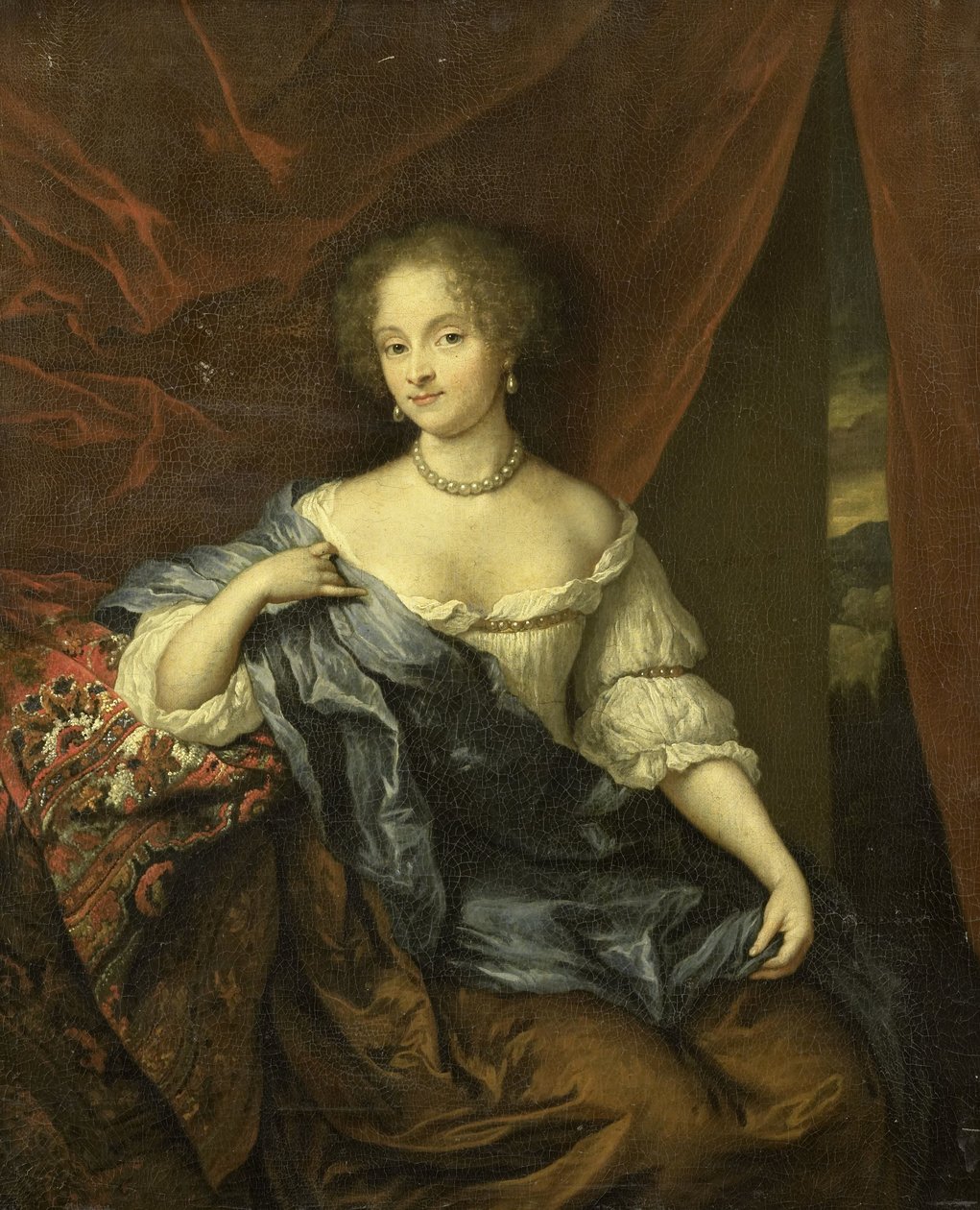 Retrato de uma mulher, possivelmente um membro da família van Citters de Caspar Netscher