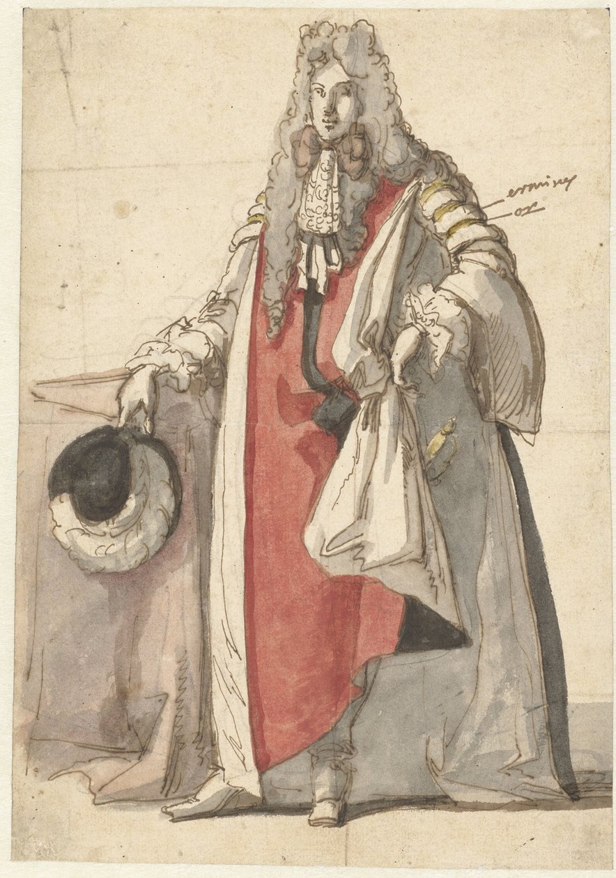 Retrato de William III, em trajes de estado de Caspar Netscher