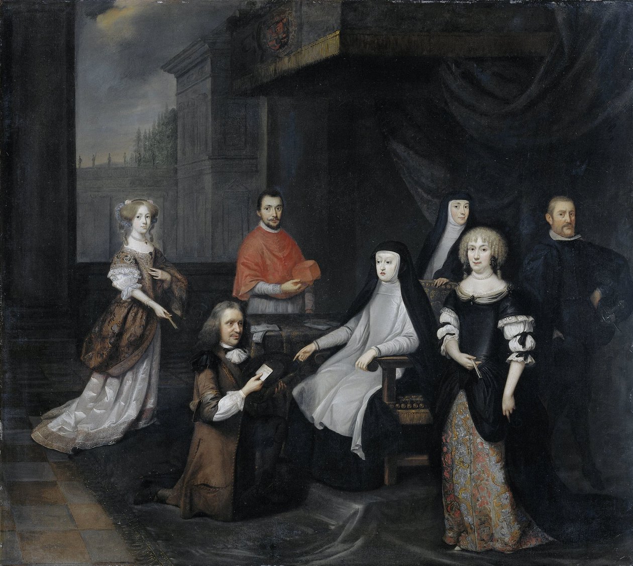 Recepção do embaixador holandês Hieronymus van Beverningk pela rainha-regente espanhola Maria-Anna da Áustria, 2 de Março de 1671 de Caspar Netscher