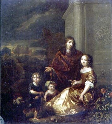 A Família do Artista de Caspar Netscher