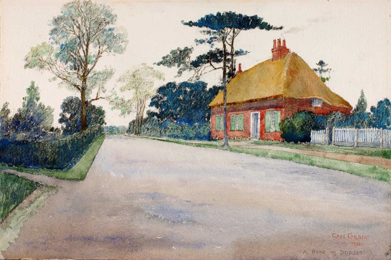 Uma estrada em Dorset de Cass Gilbert