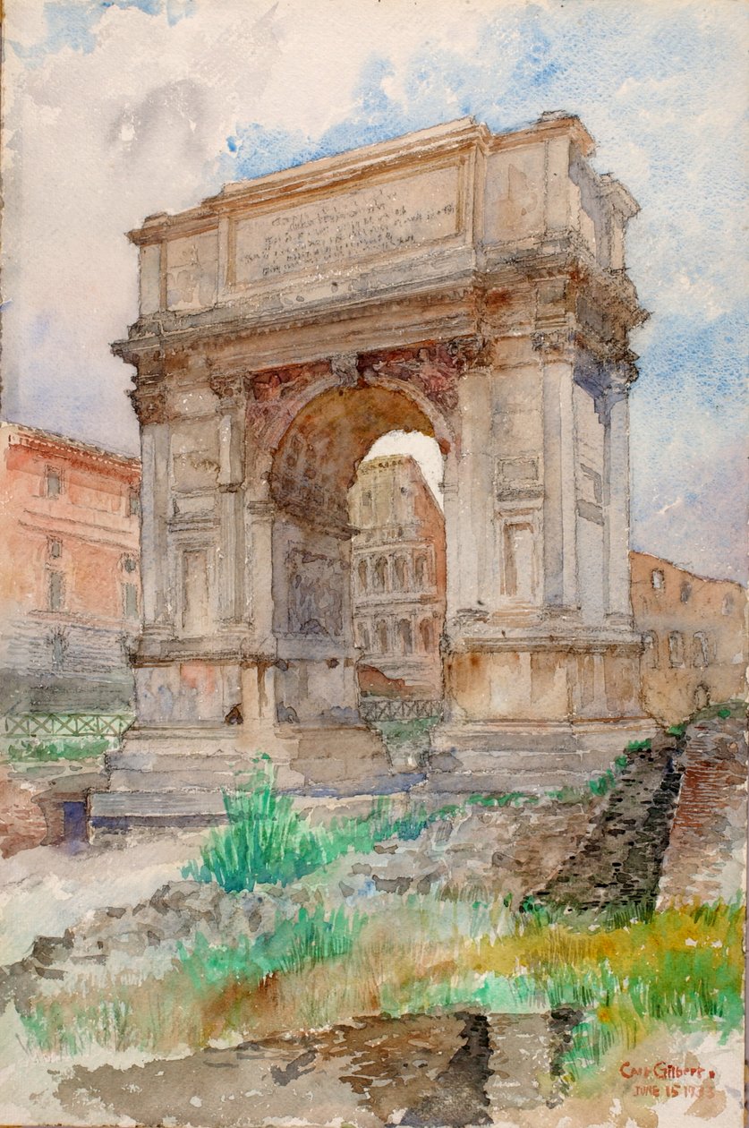 Arco de Tito, Roma, 1933. de Cass Gilbert