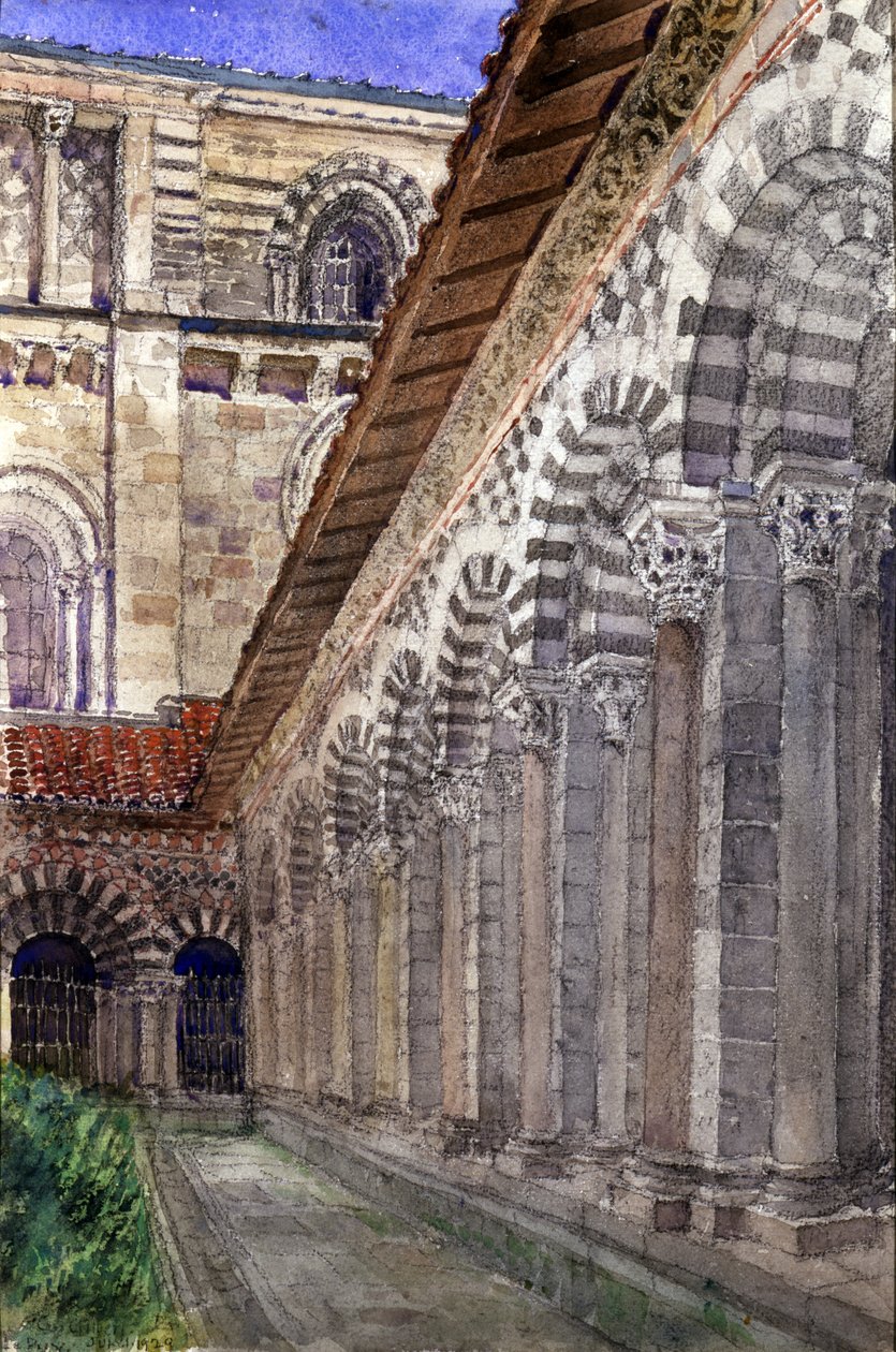 Claustro da Catedral de Le Puy, 1929. de Cass Gilbert