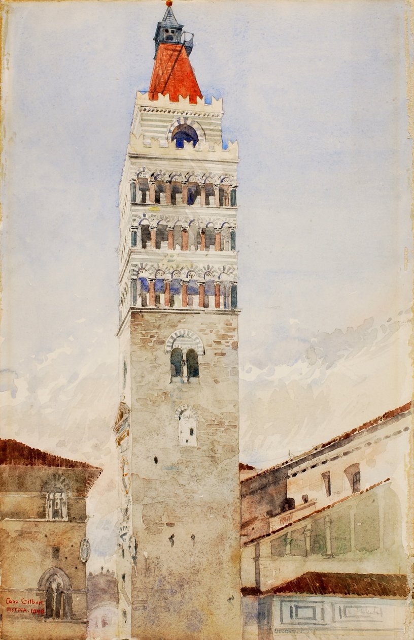Torre da Catedral, Pistoia, Itália de Cass Gilbert