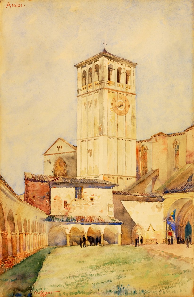 Igreja de São Francisco, Assis, 1898. de Cass Gilbert