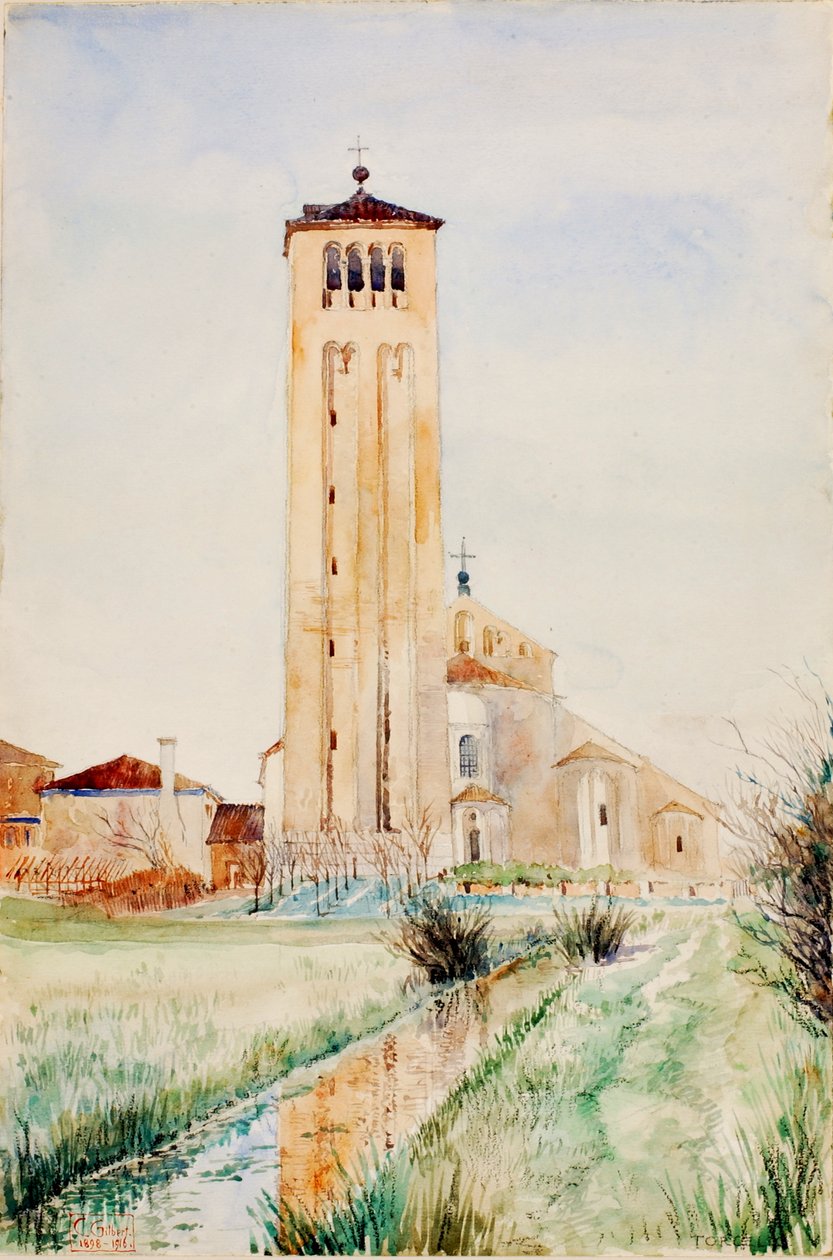 A Torre, Catedral de Torcello, 1898-1916. de Cass Gilbert