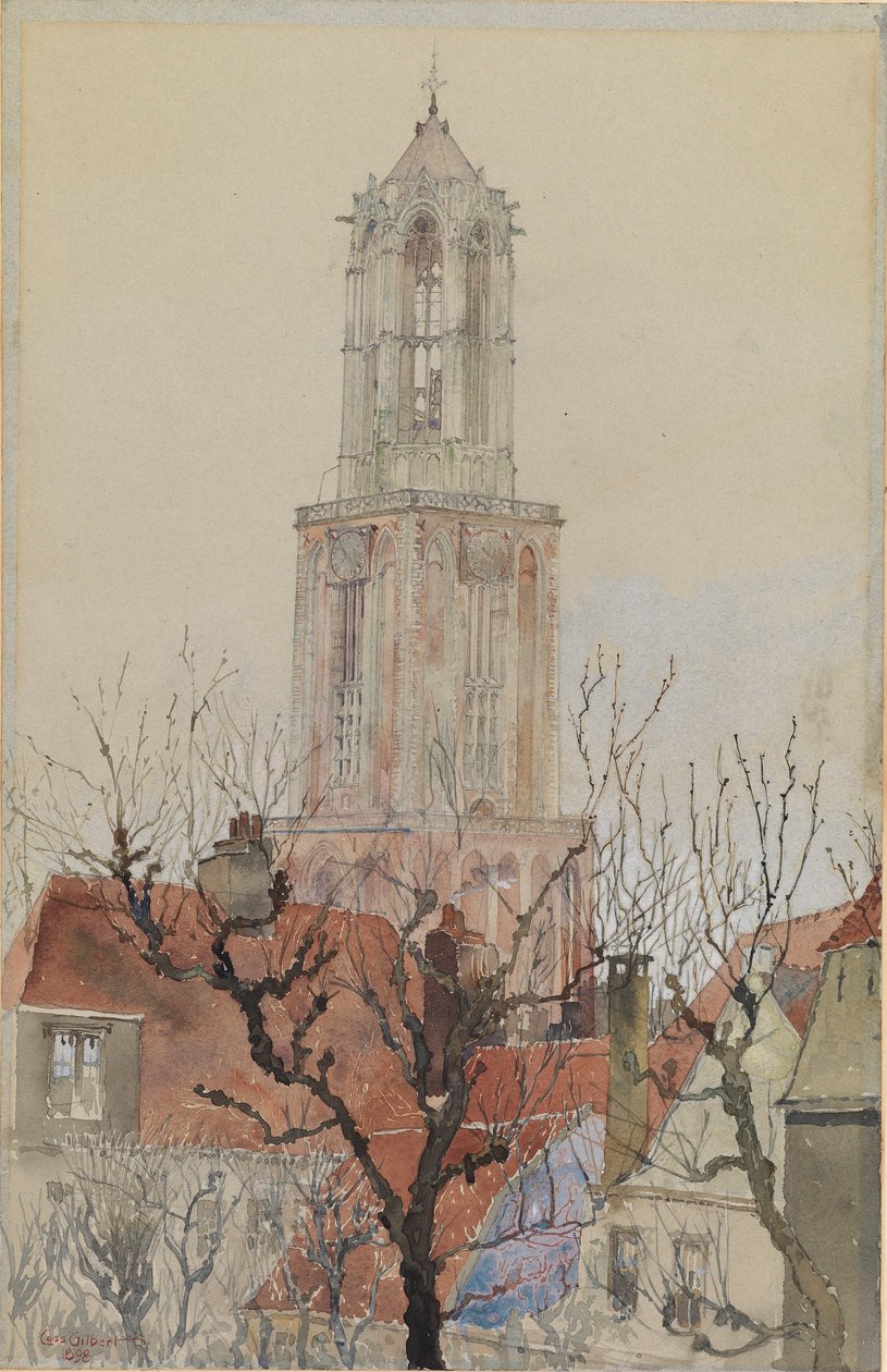 Torre da Catedral de Utrecht, Holanda de Cass Gilbert
