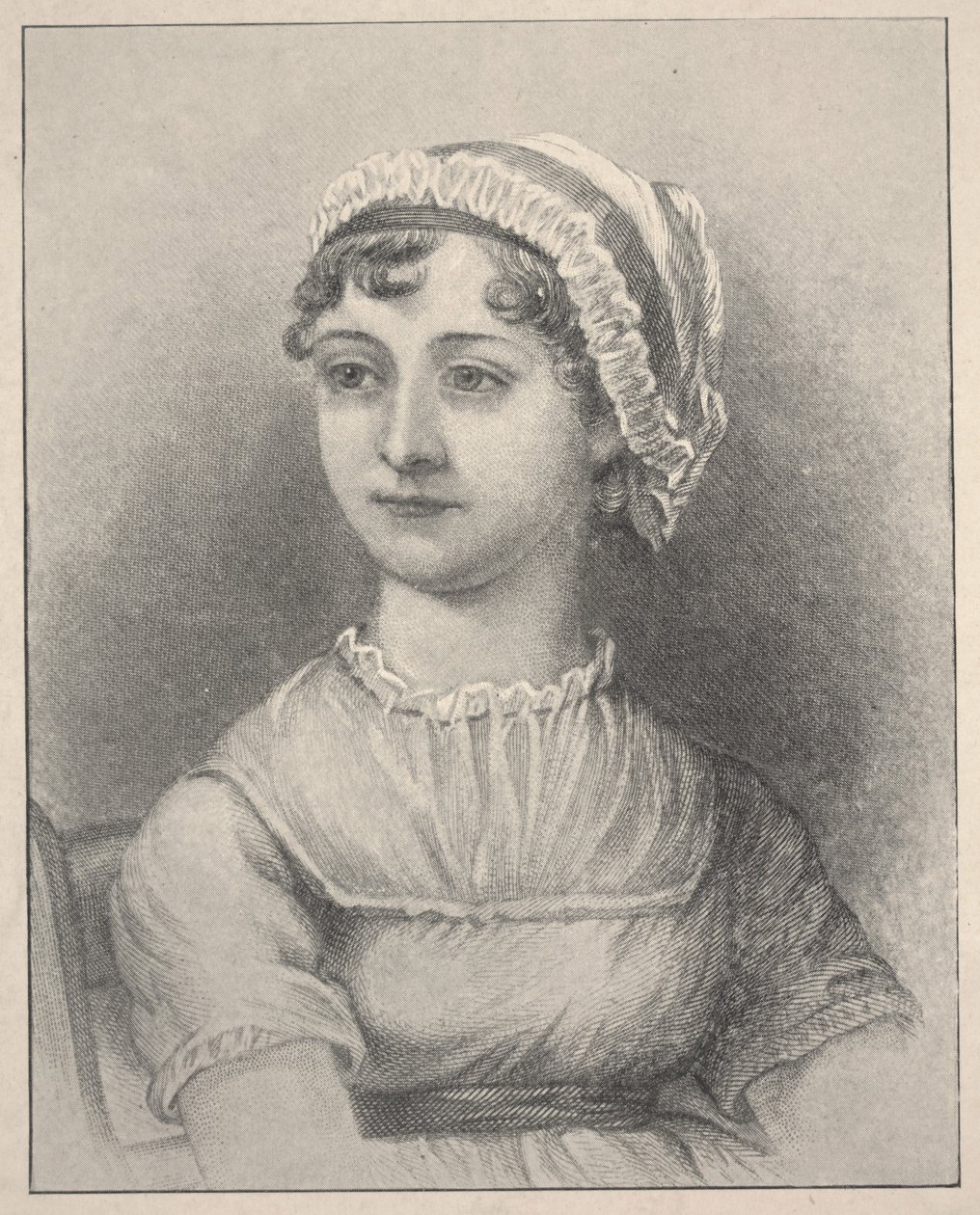 Jane Austen (gravura) de Cassandra (after) Austen