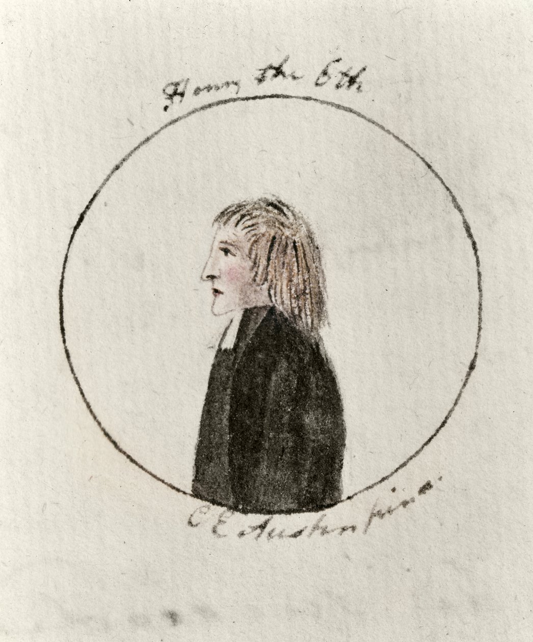 Henrique VI, c.1790 (caneta e tinta e wc no papel) de Cassandra Austen